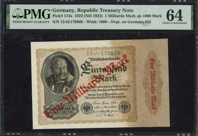 Deutschland - Inflation (1919-1924) - 1 Milliarde Mark on 1000 Mark 1922 (ND 192...