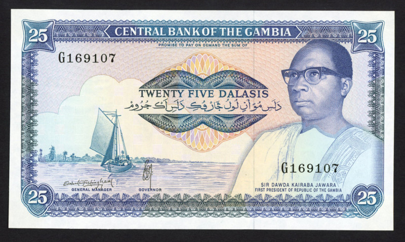 Gambia - 25 Dalasis ND (1987-90) Pres. Jawara (P. 11c) - sign. 10 - UNC