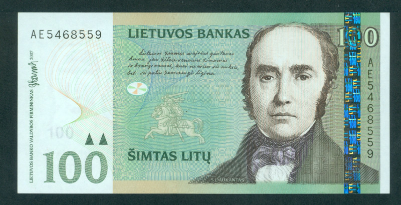 Lithuania - 100 Litu 2007 (P. 70) - UNC