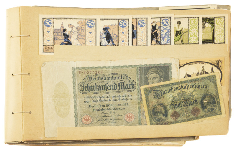 Germany - Emergency Notes - Small Lieban album Notgeld Germany - Total ca. 170 p...