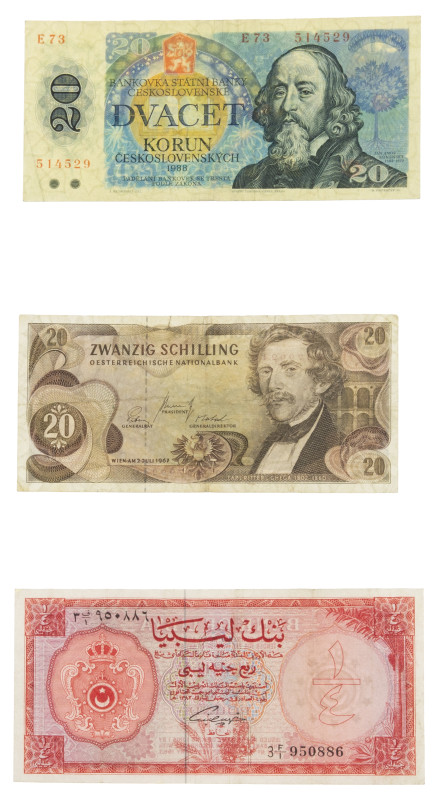 World - Album banknotes world including Angola, Croatia, Italy, Libya, Poland, S...