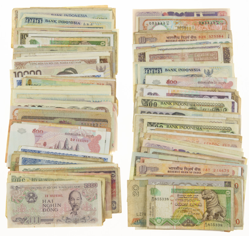 Asia - A lot with c. 170 banknotes Asia