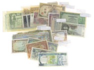 World - Collection of better higher value "I - J - K - L - M" country banknotes including; Israel, Italy, Japan, Kenya, Laos, Latvia, Lebanon, Liechte...