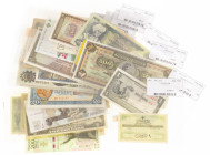 World - Box with very nice sorting of better world notes in higher qualities including: Hong Kong, Russia, Guinea, Greece, Turkey, Vietnam, Iran etc.