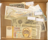 World - Collection of better higher value "G & H" country banknotes including; Georgia, Greece, Haiti, Hong Kong, Hungary, - Total ca 75 pcs. -