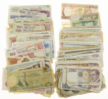 World - A lot with c. 140 banknotes Euro countries