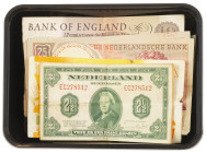 World - Small box banknotes world among which Netherlands, Germany, Belgium, etc.
