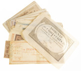 World - Box banknotes Germany inflation period, Russia, France assignats, etc.