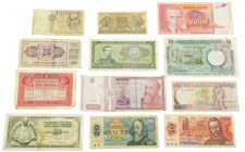 World - Small box banknotes world including Czechoslovakia, Nigeria, Poland, Romania etc. - in total c. 130 pieces