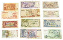 World - Small box banknotes world including Czechoslovakia, Italy, Greece, Turkey, Russia etc. - in total c. 130 pieces