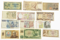 World - Small box banknotes world - in total c. 130 pieces