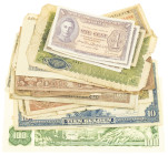 World - Small box banknotes world (20) including Malaya, Netherlands, Greece, etc.