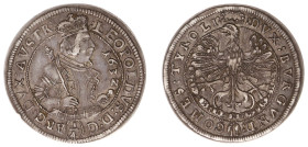 Austria - Empire - Leopold V (1619-1632) - 1/4 Taler 1632, Hall (KM590, M/T.492) - Obv: Crowned half length bust right / Rev: Eagle, order of the gold...