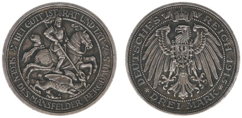 Deutschland - Reich - Preussen - Wilhelm II (1888-1918) - 3 Mark 1915-A - Centen...