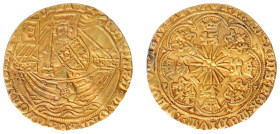 England - House of York (1461-1485) - Edward IV (1461-1483) - Ryal or Rose Noble nd. (1467-68), mm. Crown (S.1950, N.1549, Schn.358 ff., Fr.132) - Obv...