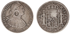 England - House of Hanover (1714-1901) - George III (1760-1820) - Emergency coinage - Dollar (4s 9d) nd. (1797) (KM634, S.3765A) with countermark Head...