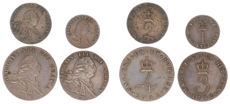 England - House of Hanover (1714-1901) - George III (1760-1820) - Maundy Set 179...