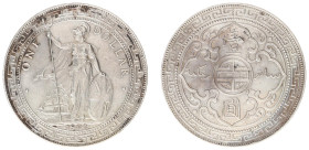 England - House of Saxe-Coburg-Gotha (1901-1910) - Edward VII (1901-1910) - Trade Dollar 1902 B (KM Tn5) - Obv: Standing Britannia / Rev: Oriental des...