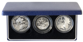 England - House of Windsor (1910- ) - Elizabeth II (1952-2022) - Three-Coin Silver Proof Collection '50th Anniversary of the Allied Invasion of Europe...