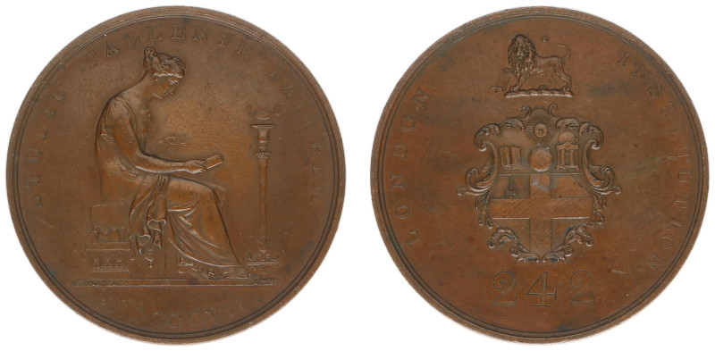 England - Medals & Tokens - 1807 - Admission ticket of the London Institution by...