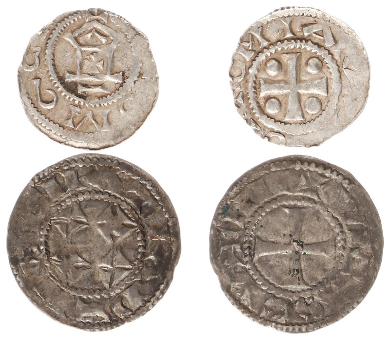 France - Limoges - Denier nd., Limoges (Dy.847, Bd.389) - Obv: 4 small crosses, ...