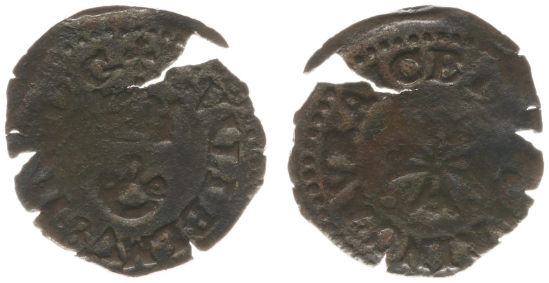 France - Orange - Philip William (1584-1618) - Liard 1592 (PdA4572, VvdW.7 Ab) -...