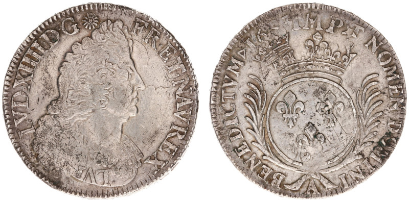 France - Royal (987-1793) - Louis XIV (1643-1715) - Ecu aux palmes 1693-A (KM298...