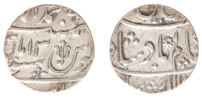 India - Princely States - Awadh - AR rupee i.n.o. Shah Alam II, Muhammadabad Ben...