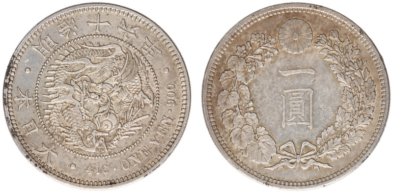 Japan - Empire - Mutsuhito (Meiji) (1867-1912) - Yen Meiji 16 (1883) (KMA25.2) -...