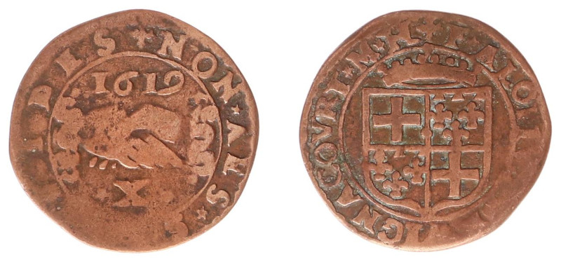 Malta - Order - Alof de Wignacourt (1601-1622) - 10 Grani 1619, Valletta (KM27, ...