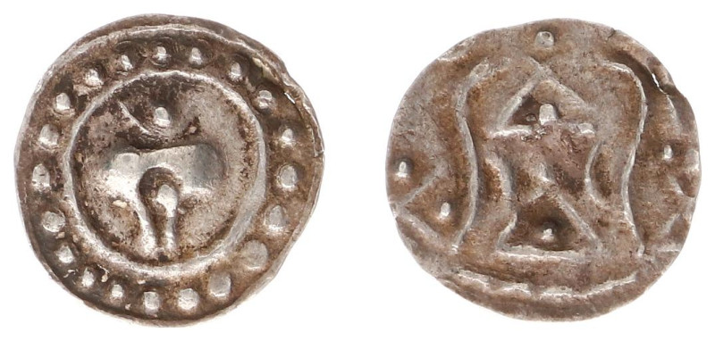 Myanmar/Burma - Mon Kingdoms - Mon with broad conch shell or pot - AR 1/10 Unit ...