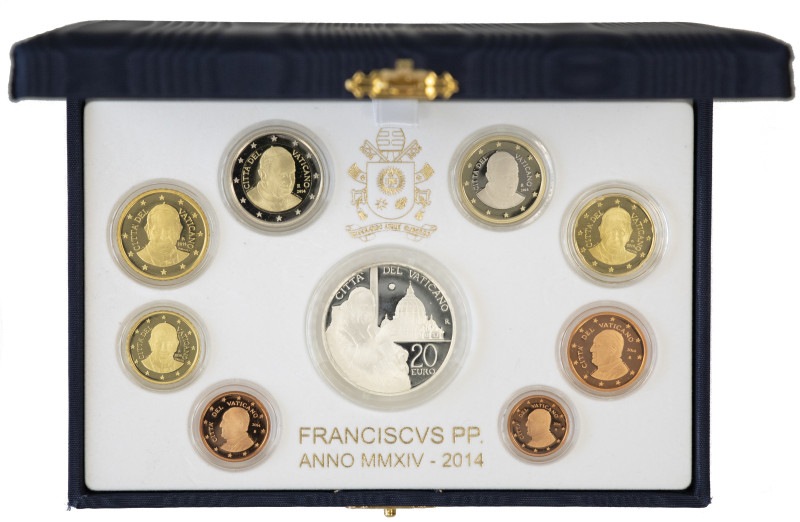 Vatican City - Franciscus (2013- ) - Proofset 2014 (KM PS-.-) with silver 20 Eur...