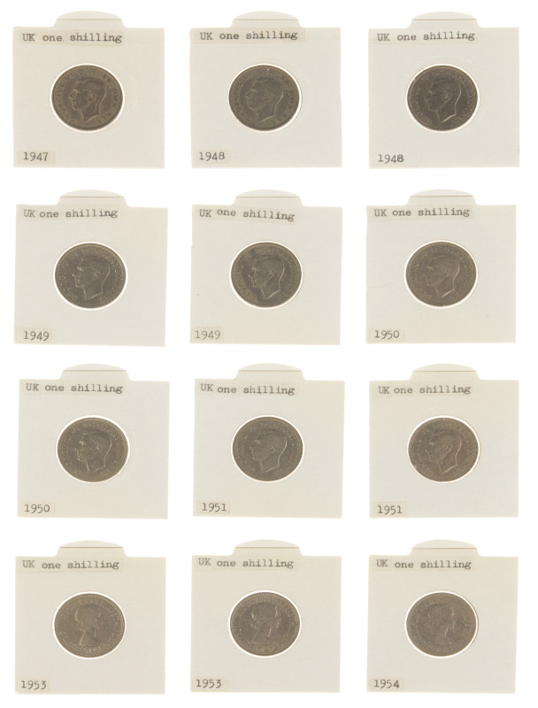 England - Collection 20th coins England in album, collected by date from Farthin...