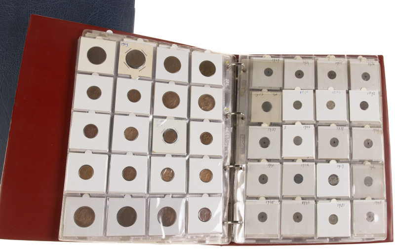 Europe - 2 albums European coins a.w. Austria and Norway collected by date and t...