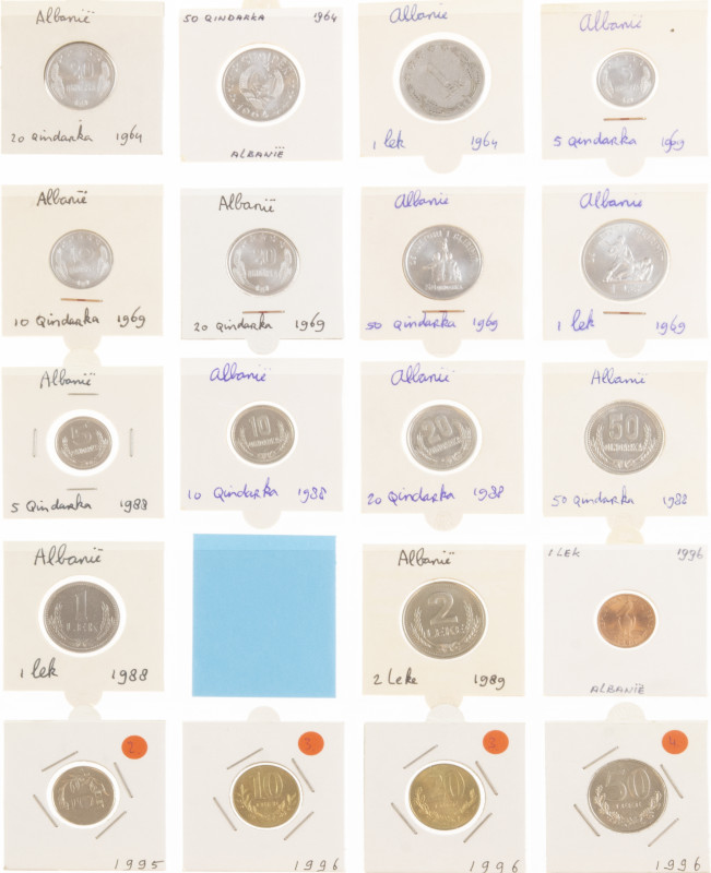 Europe - Album with European coins a.w. Albania, Cyprus, Estonia, Finland and mo...