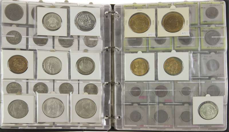 World coins - Album with World coins a.w. Isle of Man, Germany, Tuvalu and many ...