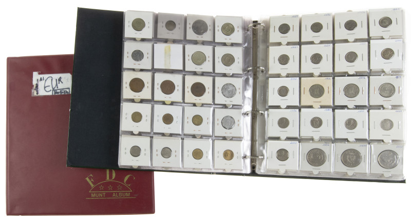 World coins - Collection various world coins incl. silver in 2 albums