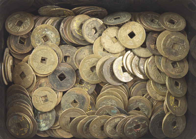 China - Lot with ca. 230 pieces Chinese Cash coins