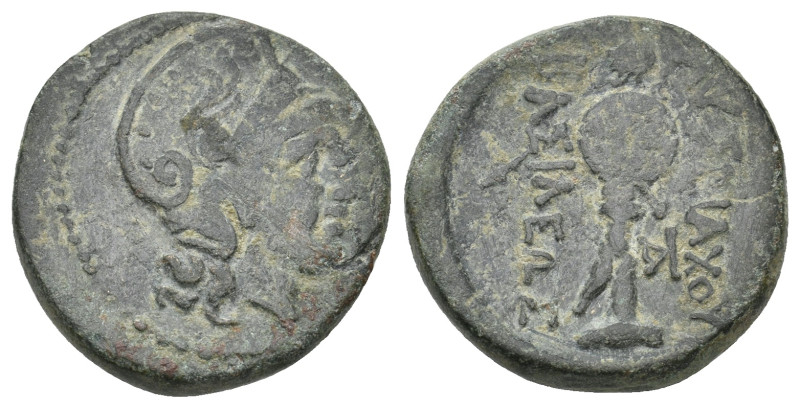 KINGS OF THRACE (Macedonian). Lysimachos (305-281 BC). Ae. 6.95 g. 21.15 mm.