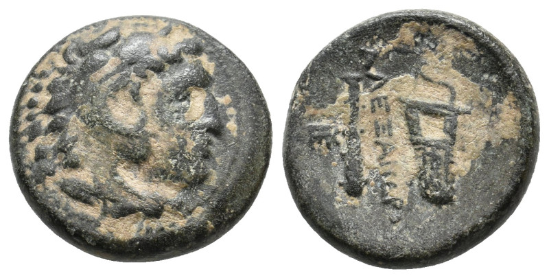 KINGS OF MACEDON. Alexander III 'the Great' (336-323 BC). Ae. 6.29 g. 19.10 mm.