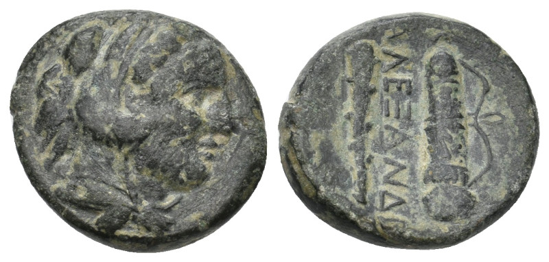 KINGS OF MACEDON. Alexander III 'the Great' (336-323). Ae. 5.70 g. 17.90 mm.