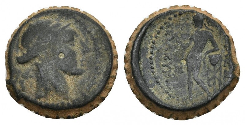 SELEUKID KINGDOM. Seleukos IV Philopator (187-175 BC). Ae. 10.15 g. 22 mm.