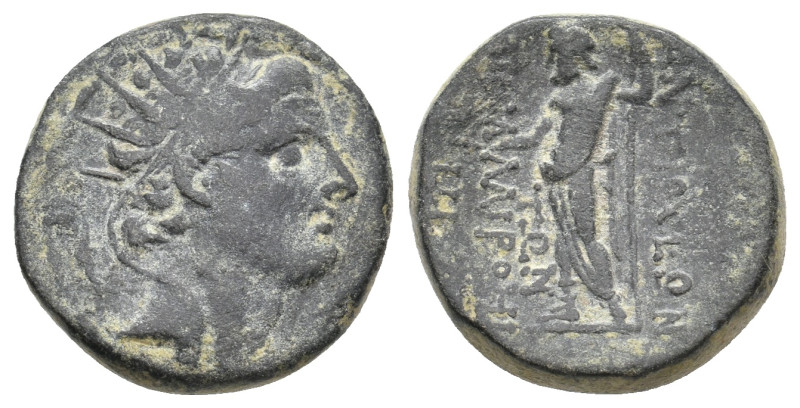 SELEUKID KINGDOM. Antiochos IV Epiphanes (175-164 BC). Ae. 6.63 g. 18.20 mm.