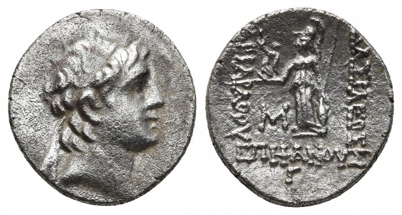 KINGS OF CAPPADOCIA. Ariarathes V Eusebes Philopator (Circa 163-130 BC). AR Drac...