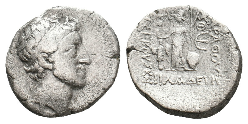 KINGS OF CAPPADOCIA. Ariobarzanes II Philopator (Circa 63-52 BC). AR Drachm. 3.3...