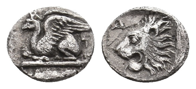 TROAS. Assos. (5th century BC). AR Hemiobol. 0.46 g. 8.50 mm.