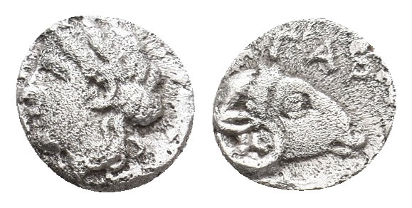 TROAS. Gargara. (Circa 400-350 BC). AR Hemiobol. 0.43 g. 7.80 mm.