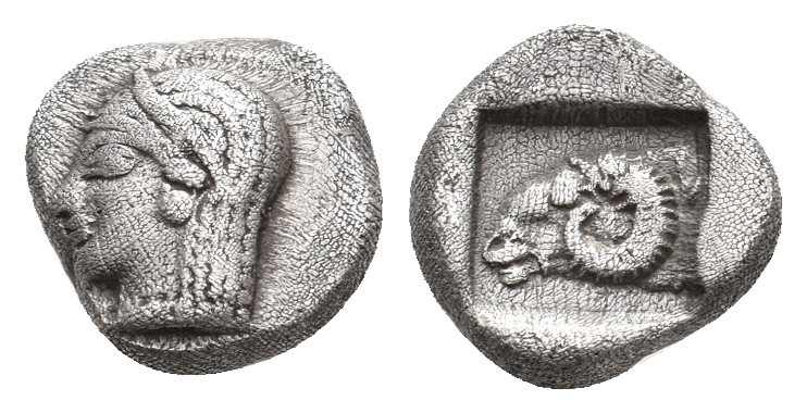 TROAS. Kebren. (5th century BC). AR Diobol. 1.27 g. 9.70 mm.