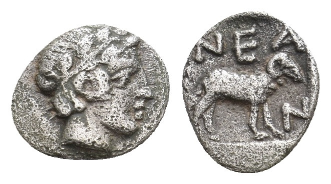 TROAS. Neandria. (4th century BC). AR Hemiobol. 0.49 g. 9.60 mm.