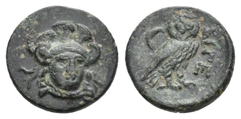 TROAS. Sigeion. (Circa 355-334 BC). Ae. 1.29 g. 12.40 mm.